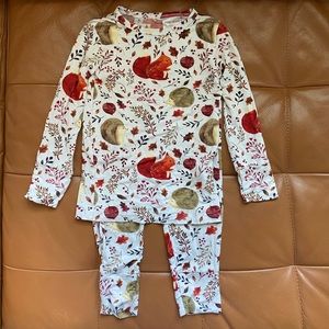Posh Peanut Fall Squirrel and Acorn Pajamas - 4T